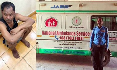 नशेड़ी युवक ने 108 एंबुलेंस चुराने का किया प्रयास, स्टीयरिंग संभालते ही स्टार्ट की गाड़ी, चोरी कर उसी वाहन में शराब पीने जा रहा आरोपी गिरफ्तार