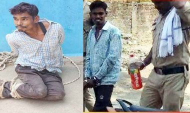 डेढ़ वर्षीय मासूम के सिर पर ईंट से मारकर उतारा मौत के घाट, पत्नी ने खाना नहीं दिया तो गुस्से में किया मर्डर, लोगों ने रस्सी से बांधा, आरोपी शिवाजी गिरफ्तार