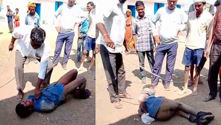 इंसानियत को शर्मसार कर देने वाली घटना, गृह मंत्री के जिले के नाबालिग बैगा बच्चे को पेड़ से बांधकर बेरहमी से की पिटाई, वीडियो वायरल, मौत से मचा बवाल