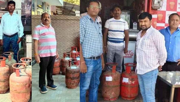 गरियाबंद-बलौदाबाजार-बेमेतरा-महासमुंद-जगदलपुर और धमतरी में घरेलू गैस सिलेण्डरों की जांच, होटल-ढाबों में छापेमारी के दौरान 181 घरेलू गैस सिलेण्डर जब्त
