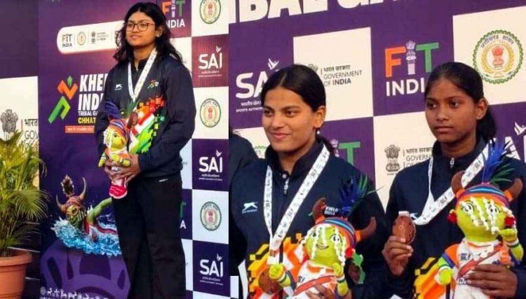 खेलो इंडिया ट्राइबल गेम्स में छत्तीसगढ़ की अनुष्का भगत ने जीता दूसरा पदक, छत्तीसगढ़ का बढ़ाया मान, चोट के बावजूद वेटलिफ्टिंग में भी चमके सितारे