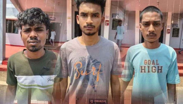 शराब के लिए पैसे नहीं दिए तो चाकू से जानलेवा हमला, दो घायल, एक गंभीर, रायपुर रेफर, वारदात को अंजाम देने वाले 3 आरोपी गिरफ्तार, बाइक जप्त