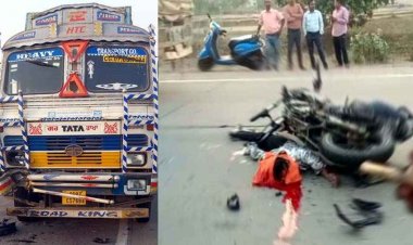 नेशनल हाईवे पर ट्रक से टकराई तेज रफ्तार बाइक, युवक की मौके पर मौत, चेहरा बुरी तरह कुचलने से नहीं हो सकी पहचान, जांच में जुटी पुलिस