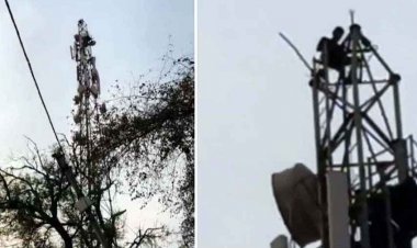 मारपीट में में कोटवार का बेटा घायल, जमानत पर रिहा होकर मोबाइल टावर पर चढ़ा युवक, केस में पुलिस पर एकपक्षीय कार्रवाई का गंभीर आरोप