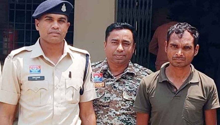 पत्नी के साथ मोटरसाइकिल सवार युवक पर पत्थर और ईंट से जानलेवा हमला, पुलिस ने चंद घंटों में हत्या के आरोपी धनीराम को गिरफ्तार कर भेजा जेल