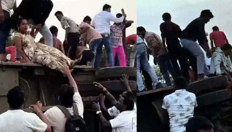 रायपुर में थाना के सामने डिवाइडर पर बस का पहिया चढ़ने से पलटी यात्रियों से भरी बस, मची चीख-पुकार, हादसे में 12 यात्री घायल, अस्पताल में भर्ती