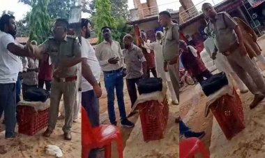 थाना प्रभारी पर व्यापारी से मारपीट का आरोप, पुलिस के रवैये पर उठ रहे गंभीर सवाल, सोशल मीडिया पर वीडियो जमकर वायरल, इलाके में चर्चा का विषय