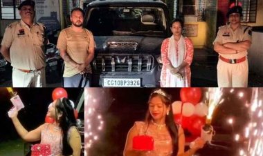 स्कॉर्पियो पर सड़क किनारे बर्थडे सेलिब्रेशन पड़ा भारी, वायरल वीडियो बना मुसीबत, पुलिस ने वाहन जब्त कर चालक और गर्लफ्रेंड के खिलाफ लिया एक्शन