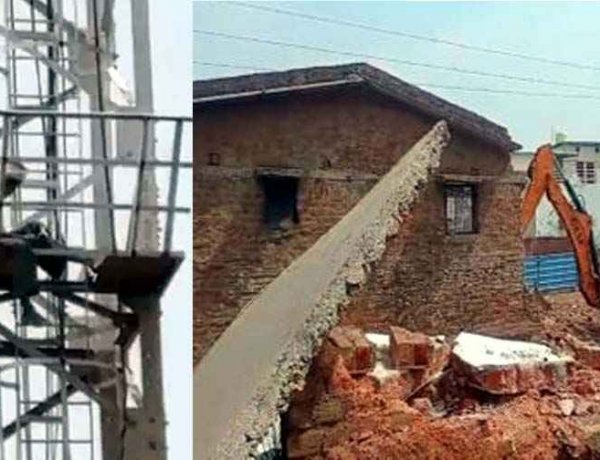 बुलडोजर कार्रवाई के बाद रायपुर में मोबाइल टावर पर चढ़ा बुजुर्ग, दी सुसाइड की धमकी, बोला-घर तोड़ दिया-अब कहां जाएं, मचा हडकंप, उतारने जुटे अधिकारी