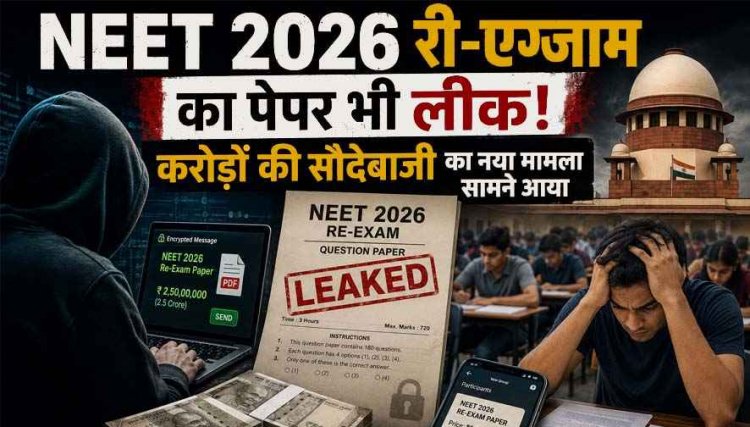NEET 2026 री-एग्जाम का पेपर भी लीक! करोड़ों की सौदेबाजी का नया मामला, Paper Leak का दावा कर Cyber Fraud Telegram पर बेच रहे Que. Paper?
