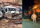 आधी रात बाइक पर सवार चार युवकों की खड़े ट्रक से टक्कर, तीन युवकों की मौत, एक गंभीर, गुस्साए ग्रामीणों ने वाहन में लगाई आग, गांव में पसरा सन्नाटा