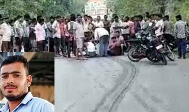 अज्ञात वाहन ने मॉर्निंग वॉक पर निकले युवक को मारी जोरदार टक्कर, 50 फीट घसीटने से मौके पर मौत, नाराज ग्रामीणों ने 2 घंटे तक किया चक्काजाम