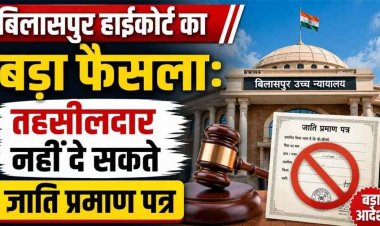 छत्तीसगढ़ हाई कोर्ट का बड़ा फैसला: तहसीलदार के पास जाति प्रमाण पत्र जारी करने का अधिकार नहीं, SDO के पास नया आवेदन लगाने की मिली छूट
