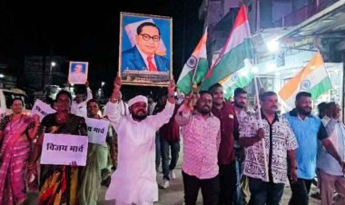 शिक्षा मंत्री के इस्तीफे के बाद छत्तीसगढ़ में उत्साह का माहौल, कांग्रेस की निकली विजय रैली, छात्रों के संघर्ष की जीत बताकर सरकार को घेरा, उमड़ा जनसैलाब