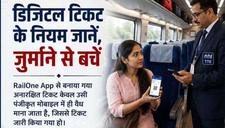 व्हाट्सएप पर भेजा टिकट नहीं आया काम, महिला यात्री से वसूला गया जुर्माना, रेलवे ने डिजिटल टिकट के नियमों का पालन करने की सलाह