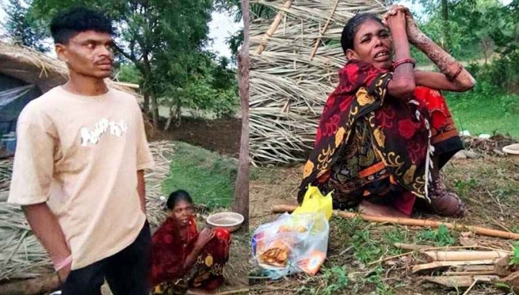20 साल से बीमार हीराबाई को परिवार ने गांव से बाहर झोपड़ी में छोड़ा बेसहारा, हाथ-पैरों में हुए घाव, मदद के लिए पहुंचे जिपं अध्यक्ष, अस्पताल में कराया भर्ती