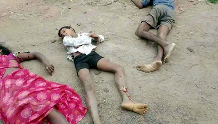 कोयला लोड तेज रफ्ता ट्रेलर ने स्कूटी को मारी जोरदार टक्कर, पिता और नाबालिग बेटे की मौत, मां की हालत गंभीर, ओवरटेक करते समय दर्दनाक हादसा
