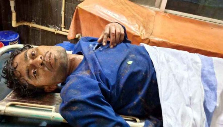 नेशनल हाईवे 130C में भीषण सड़क हादसा, अज्ञात ट्रक ने मारी टक्कर, मोटरसाइकिल चालक युवक का पैर टूटकर अलग, मैनपुर से जिला अस्पताल रेफर