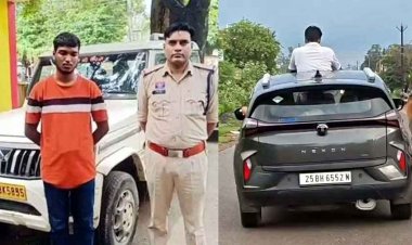 चलती बाइक की पिछली सीट पर खड़े होकर खतरनाक स्टंट, बोलेरो की खिड़की से बाहर निकले युवक, लहराई शराब की बोतल, आरोपी गिरफ्तार