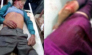 जमीन विवाद में दंपती पर लाठी और धारदार हथियार से ताबड़तोड़ हमला, पत्नी की मौत, पति घायल, ग्रामीणों ने एक आरोपी को किया पुलिस के हवाले