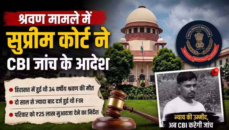 कस्टडी में मौत को बीमारी बताने वाली खाकी बेनकाब!, सुप्रीम कोर्ट ने दिया जांच का आदेश, CBI खोलेगी सालों पुराने राज!, छत्तीसगढ़ पुलिस में मचा हड़कंप