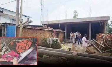 निर्माणाधीन मकान में खूनी वारदात!, खून से लथपथ मिला अधेड़ का शव, गले में गहरे चोट के निशान, इलाके में फैली सनसनी, मौके पर पहुंची FSL की टीम
