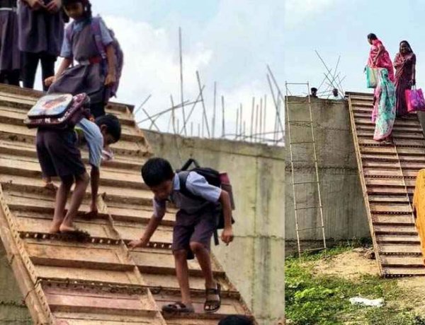 अधूरे पुल को लेकर जागा प्रशासन, सिंगल सीढ़ी के बाद मौत के नए अस्थाई रास्ते की व्यवस्था से बढ़ा खतरा, विधायक जनक ध्रुव नाराज, सरपंच- होगा आंदोलन!