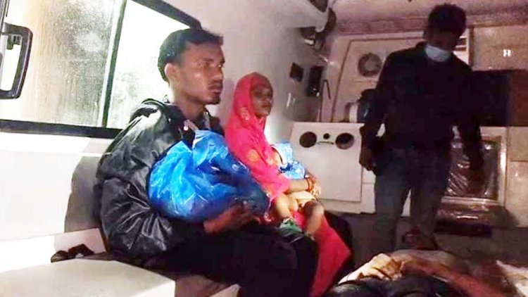 दिल दहला देने वाला हादसा: तेज रफ्तार हाइड्रा ने ससुराल से लौट रहे बाइक सवार परिवार को रौंदा, 3 साल की मासूम की मौत, तीन गंभीर, आरोपी फरार