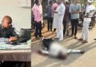 अज्ञात वाहन ने बाइक सवार को मारी जोरदार टक्कर, स्कूल से लौट रहे शिक्षक की सड़क हादसे में मौत, सिर में गंभीर चोट से गई जान, पसरा मातम