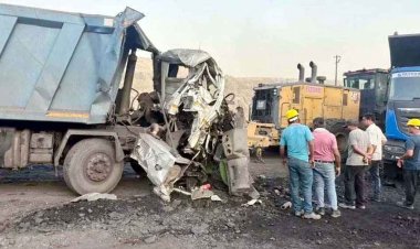 खदान में दो ट्रेलर की आमने-सामने जबरदस्त टक्कर, एक की मौके पर ही दर्दनाक मौत, ड्राइवर गंभीर, मची अफरा-तफरी, सुरक्षा व्यवस्था को लेकर सवाल