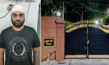 CM हाउस के बाहर युवक का हाई-वोल्टेज ड्रामा, अंदर घुसने की कोशिश, रोकने पर भिड़ा, पुलिस ने डंडे से पीटा, हिरासत में आरोपी निखिल, वीडियो वायरल