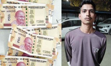 जाली करेंसी खपाते एक नाबालिग समेत अभिषेक शर्मा उर्फ सिक्कू गिरफ्तार, दशहरा मेले में दुकानों पर चला रहे 200 के 15 नकली नोट जब्त