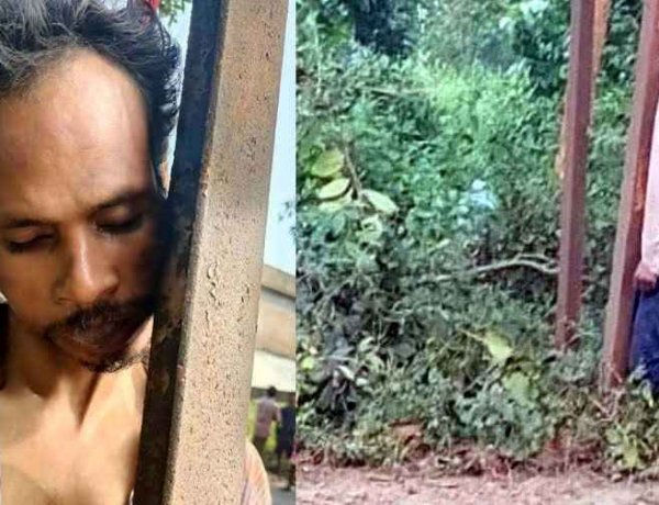 सूचना बोर्ड से लटका मिला युवक का शव, इलाके में सनसनी, फॉरेंसिक टीम ने जुटाए सबूत, पुलिस हत्या-आत्महत्या दोनों एंगल से कर रही जांच, जारी किया नंबर