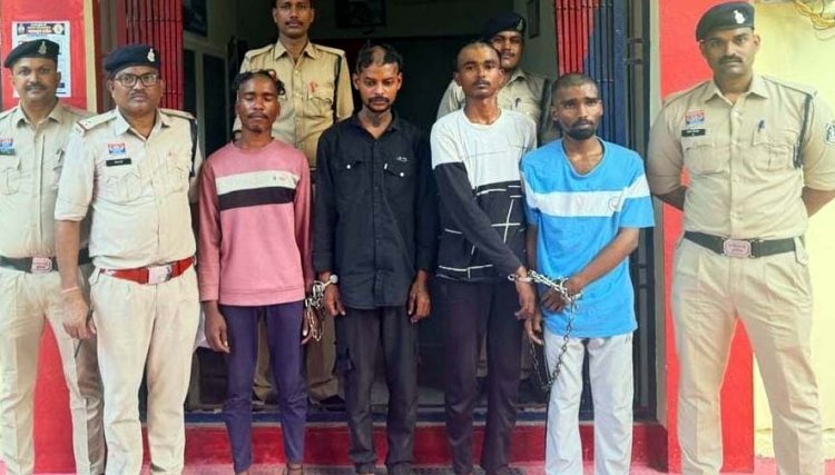 पुरानी रंजिश में घर में घुसकर चाकू, लोहे की रॉड, डंडे और ईंट से हमला करने वाले एक नाबालिग समेत चार बदमाश गिरफ्तार, 1 फरार आरोपी की तलाश जारी