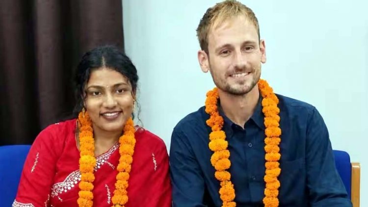 गांव की लड़की ने नीदरलैंड के युवक से की लव मैरिज, सात समंदर पार से आया दूल्हा, कलेक्टर ऑफिस में हुई शादी, नौकरी के दौरान शुरु हुई प्रेम कहानी